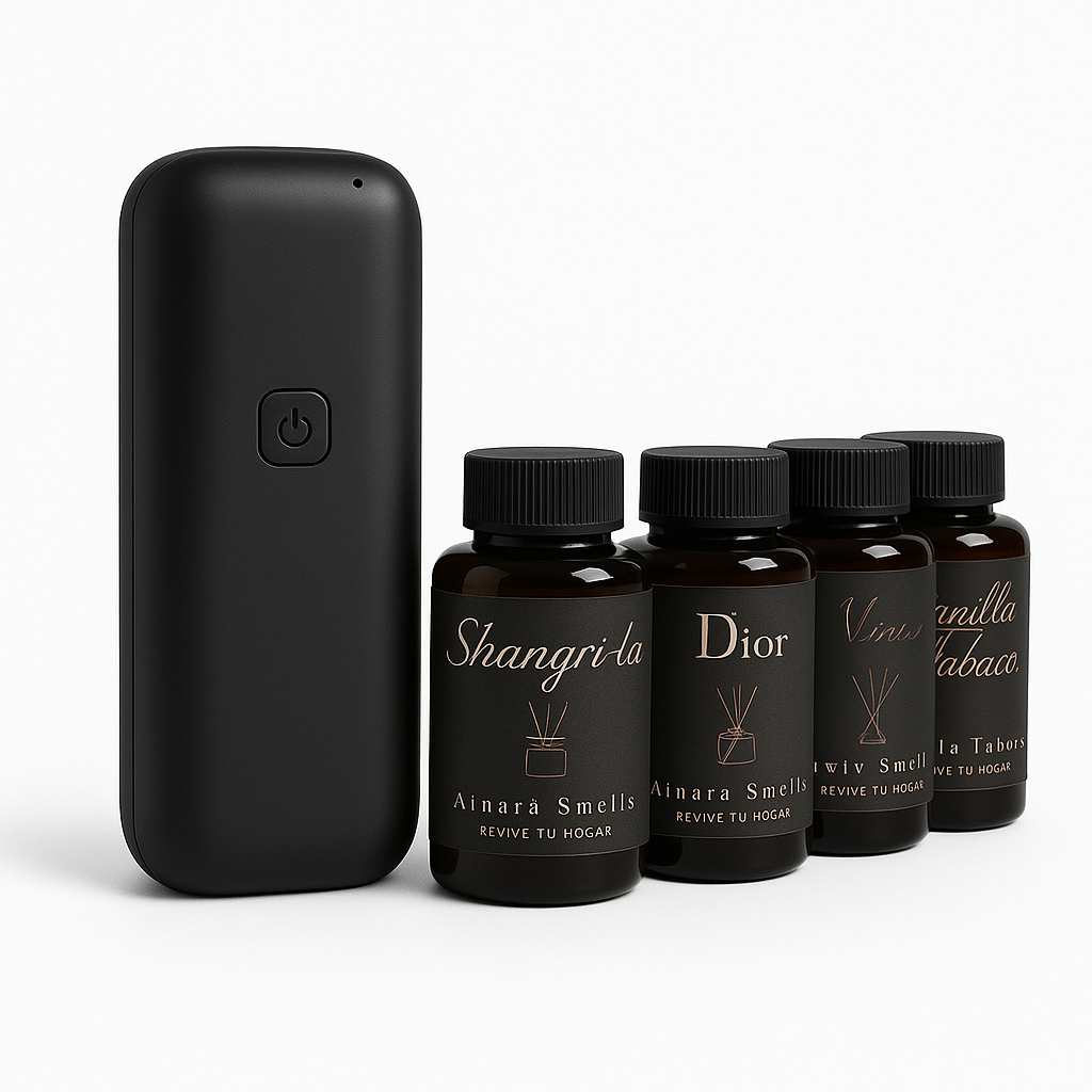 Difusor de aroma + 4 aceites esenciales