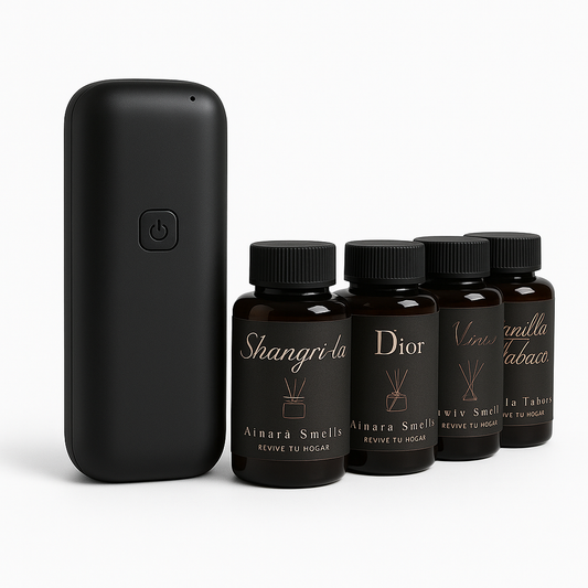 Difusor de aroma + 4 aceites esenciales