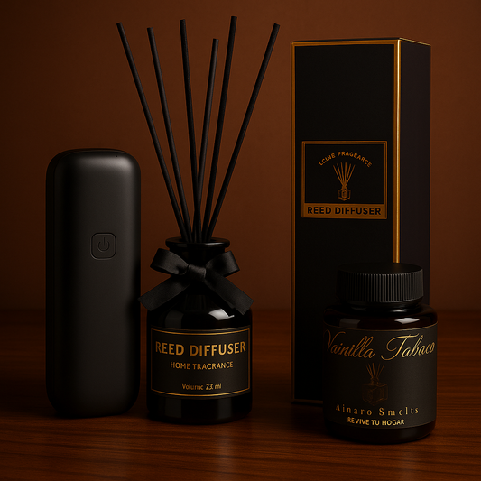 Difusor de amores +aceite aromático vainilla tabaco +difusor de varilla vainilla